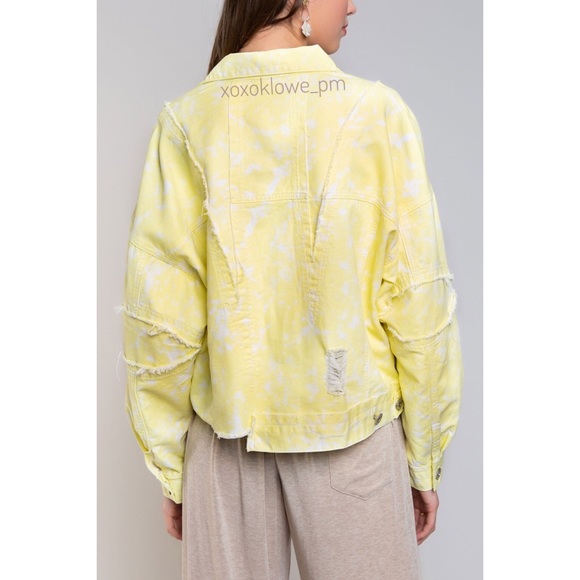 SALE Distressed Dip Dyed Classic Fit Jean Jacket - Picture 4 of 9